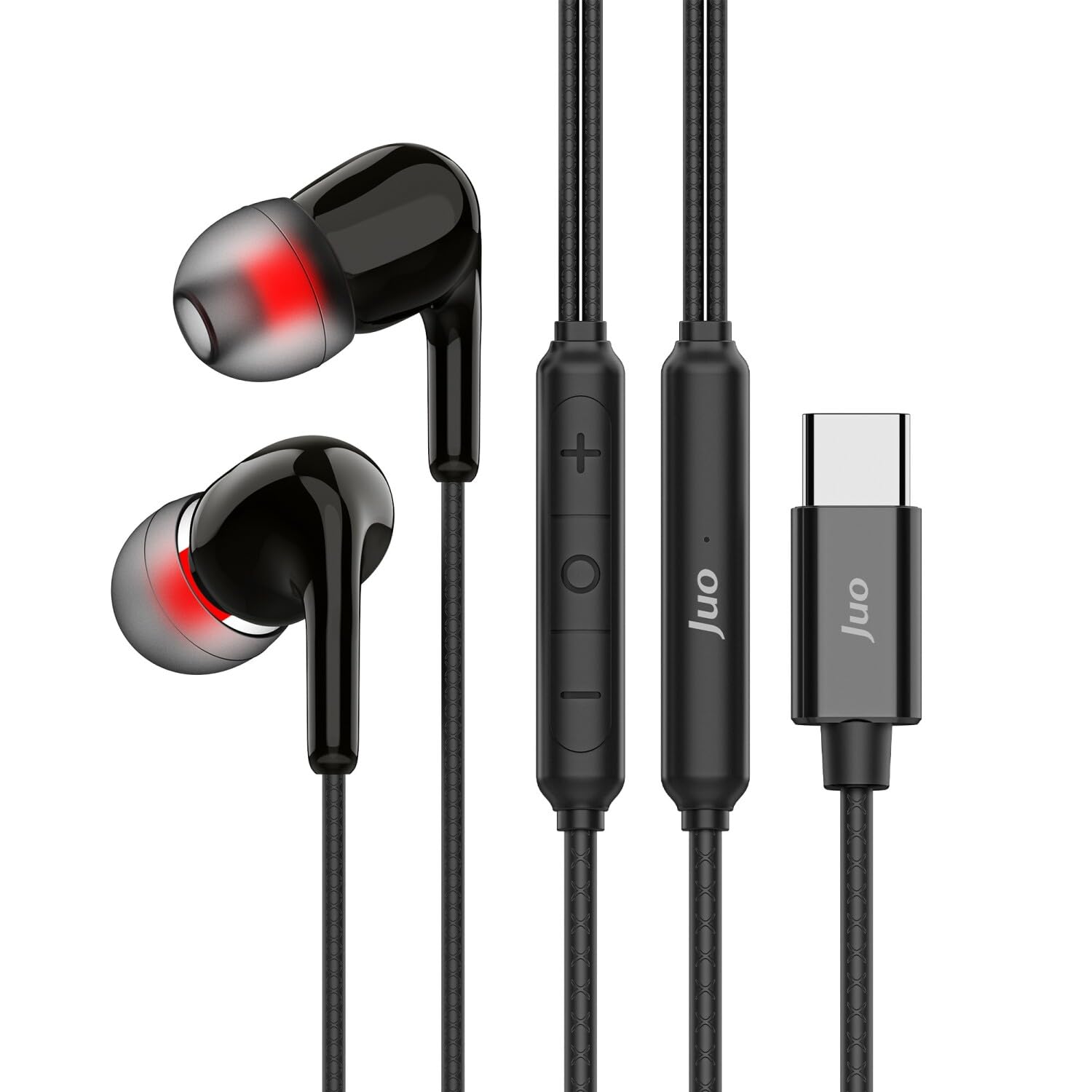 Juo Type-C Mikrofonlu Kablolu Kulak İçi Kulaklık DAC Çip Destekli ENC Gürültü Engelleme