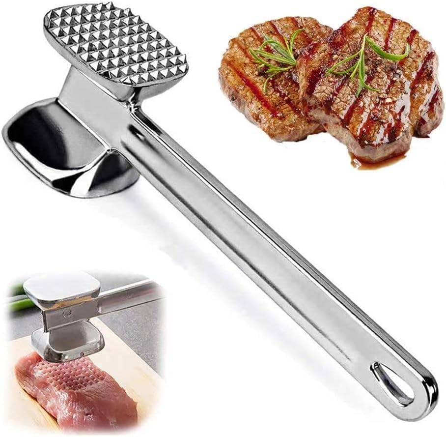 SAFESTORE Et Dövme Çekici, Çift Taraflı Tokmak, Et Yumuşatma Aparatı