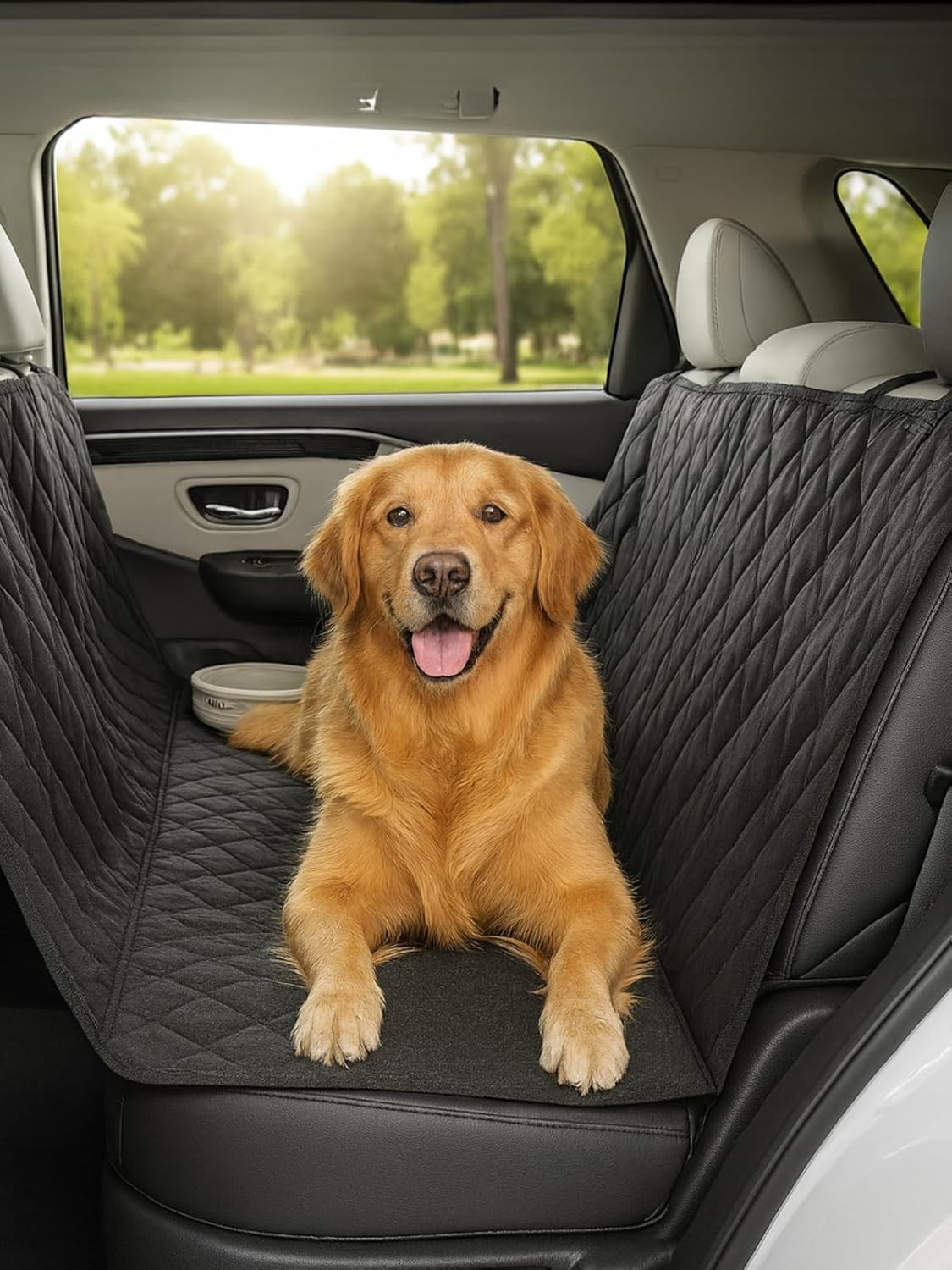 Beylini Evcil Hayvan Araba Koltuk Örtüsü Su Geçirmez Dayanıklı Hamak Tasarım Arka Koltuk Koruma Kılıfı Kaymaz Universal Kedi Köpek Araç Aksesuarları 150X200 cm