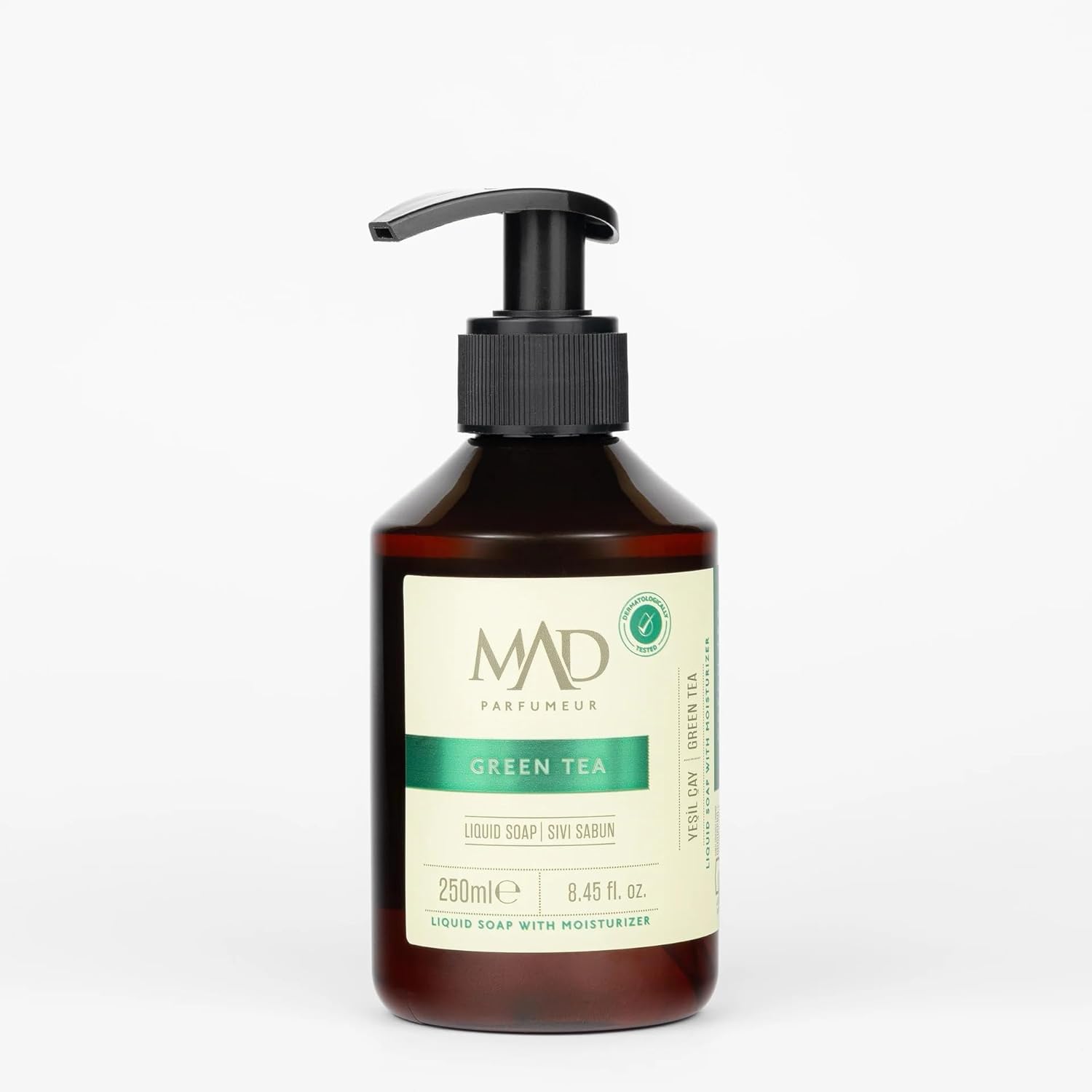 Mad Green Tea Sıvı Sabun 250 ml – Yeşil Çay, Nane ve Misk ile Ferahlatıcı ve Arındırıcı Doğal Temizlik