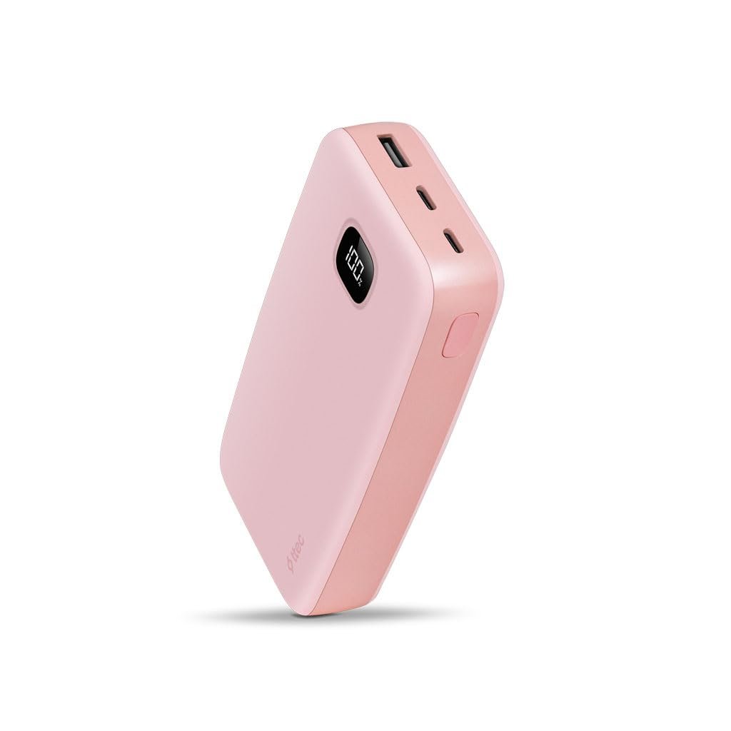 ttec ChargeUp Pro LCD 20.000mAh PD 20W Taşınabilir Hızlı Şarj Aleti/Powerbank Gül Kurusu 2BB213TP