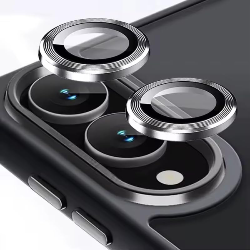 Samsung Galaxy S25 Edge İle Uyumlu Kamera Lens Koruyucu (gümüş)