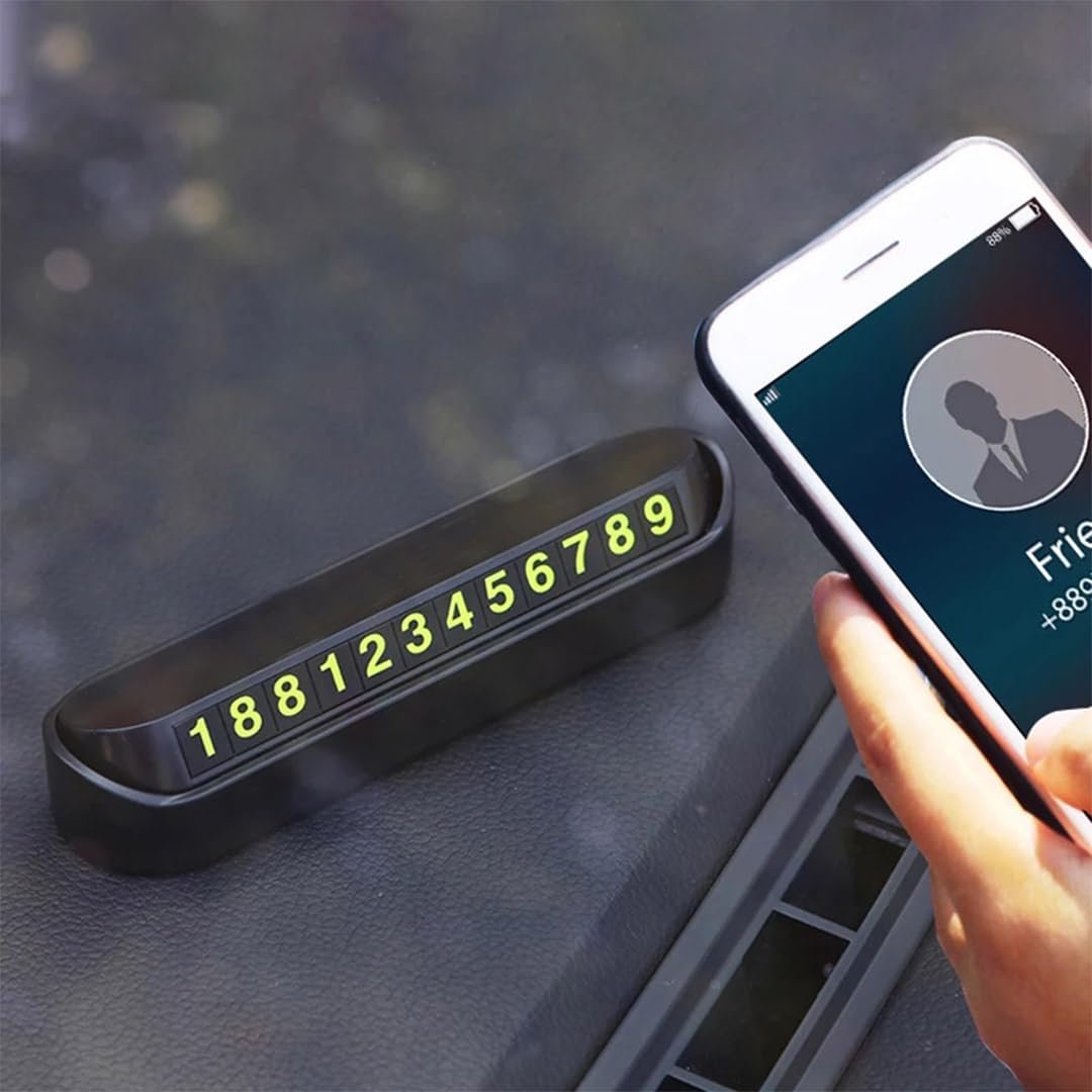 Araç Numaratörü Araba Numaratör Park Telefon Numarası İçi Fosforlu Cam İçin Parktel Oto Otomobil Camı Numaralık Cep Telefonu