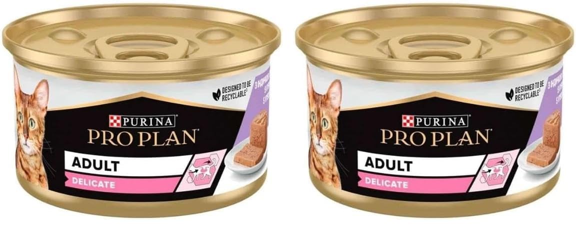 Pro Plan Delicate Kıyılmış Hindili Yaş Kedi Maması 85gr 2li paket