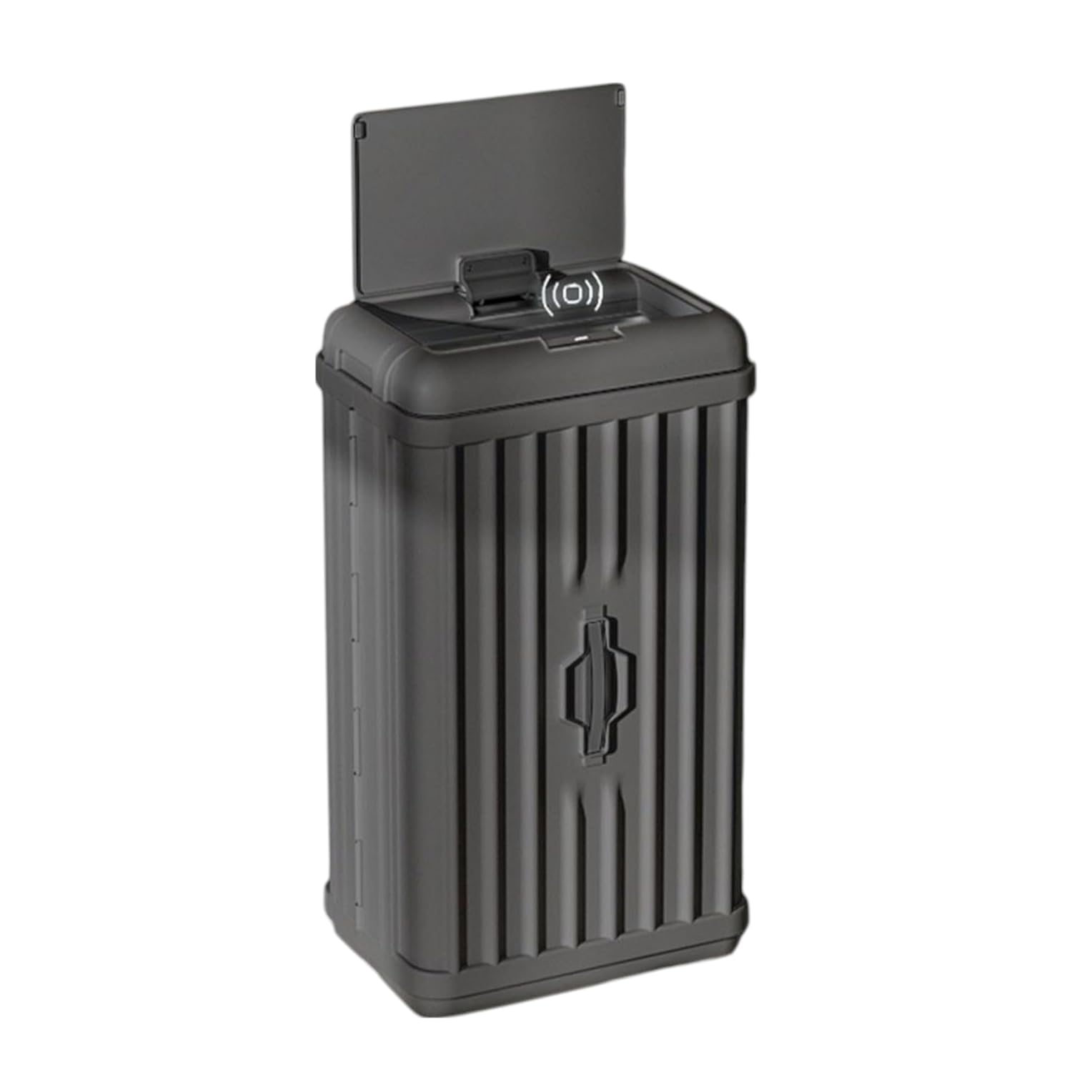 Deconox 50 Lt Sensörlü Çöp Kovası, Portatif Katlanabilir, Büyük Boy Premium (62x36x26cm), Otomatik Dokunmatik Hareket Sensörlü Akıllı Mutfak Banyo Ofis Çöp Kutusu (ANTRASİT)