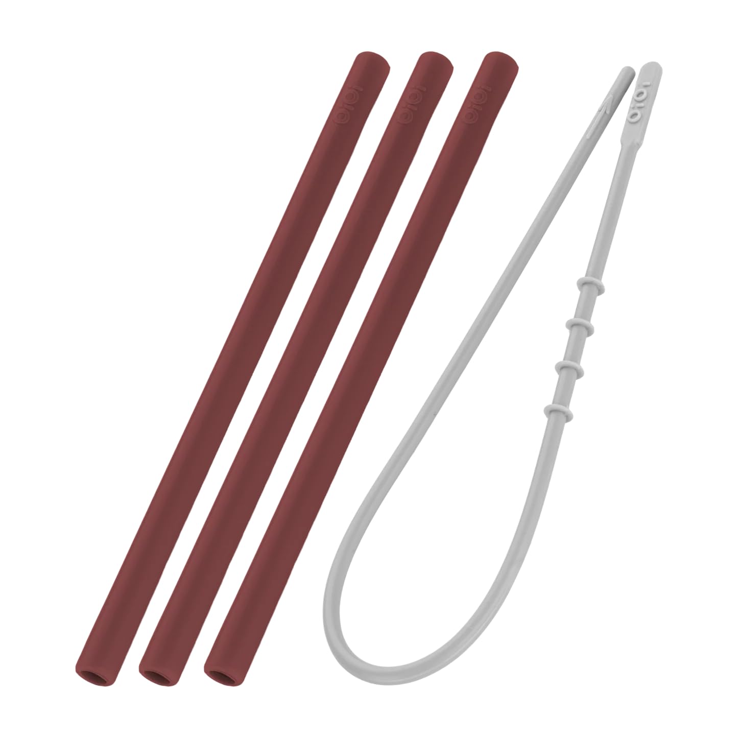 OiOi Silikon Pipet 3 lü & Tem.Fırçası - Velvet Rose