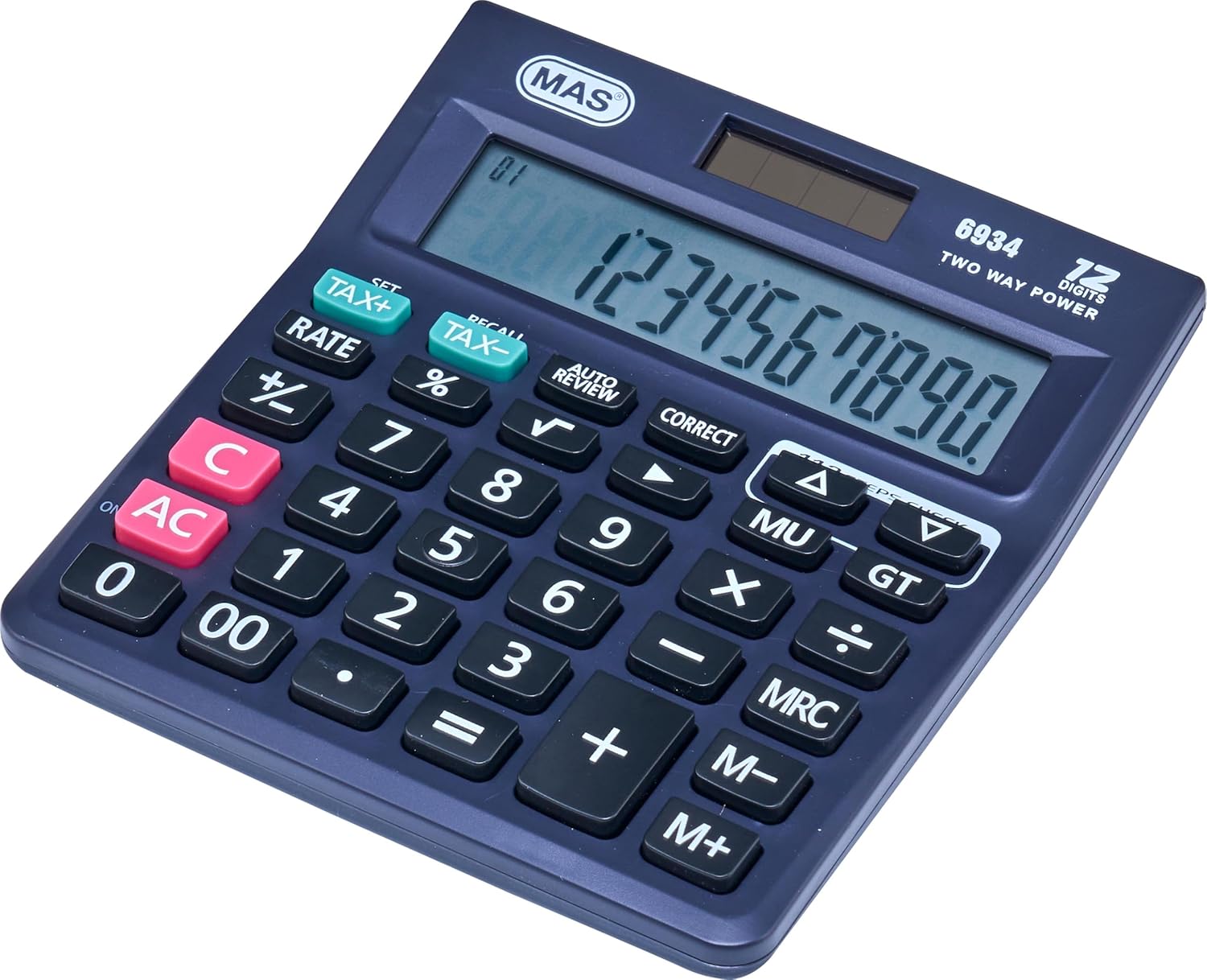 MAS Hesap Makinesi, Ofis Tipi Plastik Panel, Orta