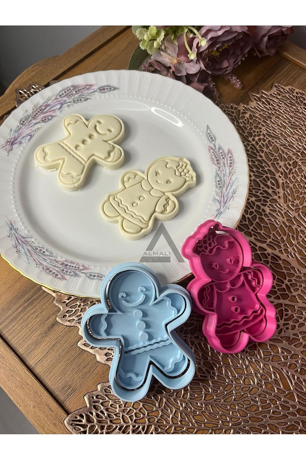 Gingerbread Kurabiye Adam & Kurabiye Kadın Kurabiye Kalıp Seti (2'Li)