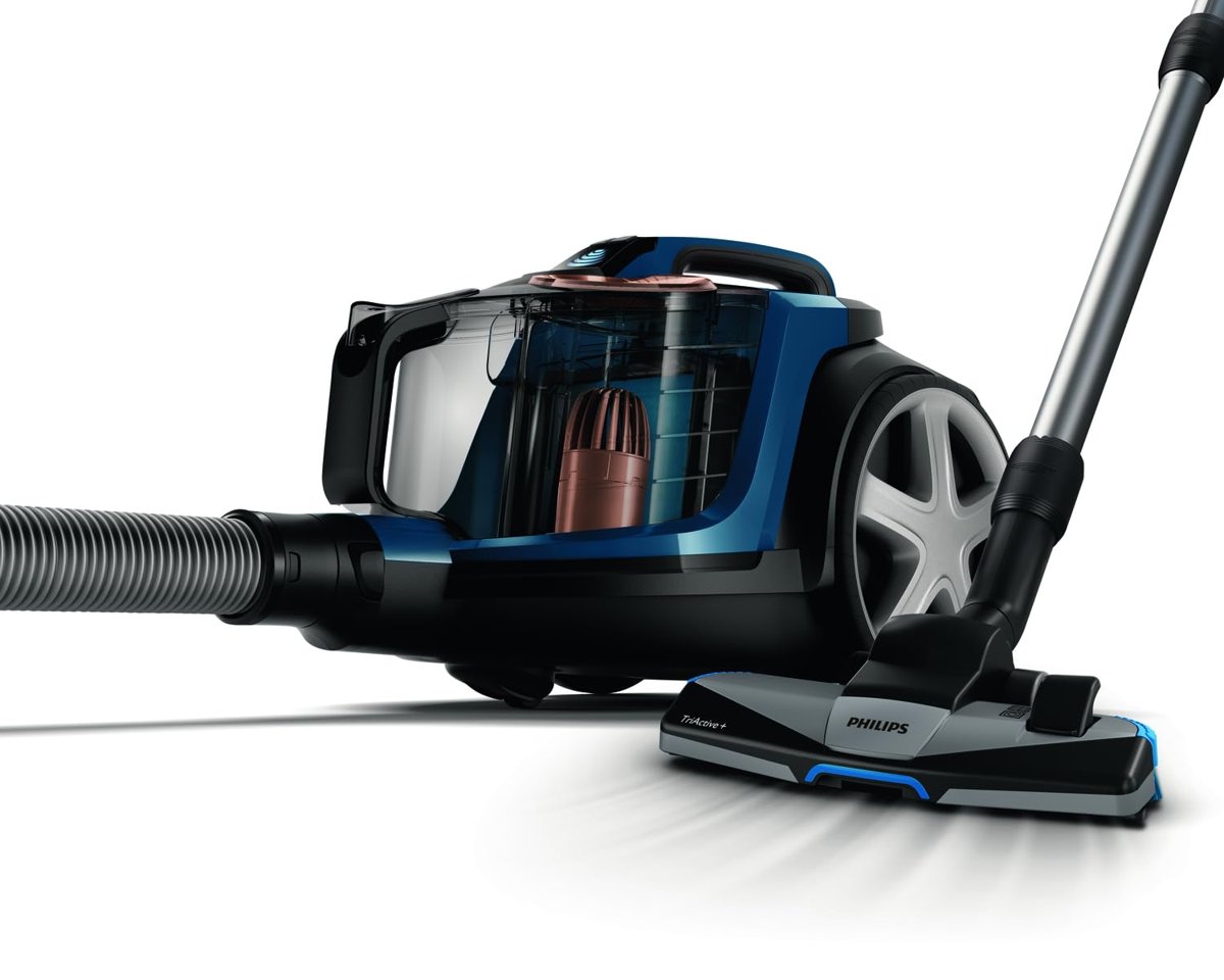 PHILIPS PowerPro Max Torbasız Elektrikli Süpürge - 900W, PowerCyclone 8, Alerji Kilidi, HEPA 13 Filtre, TriActive+ Başlık, Dijital Güç Kontrolü (FC9749/07)