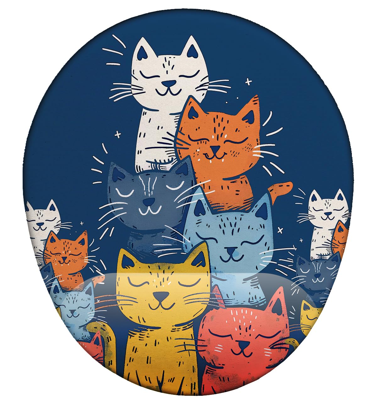 Renkli Sevimli Kediler Mouse Pad