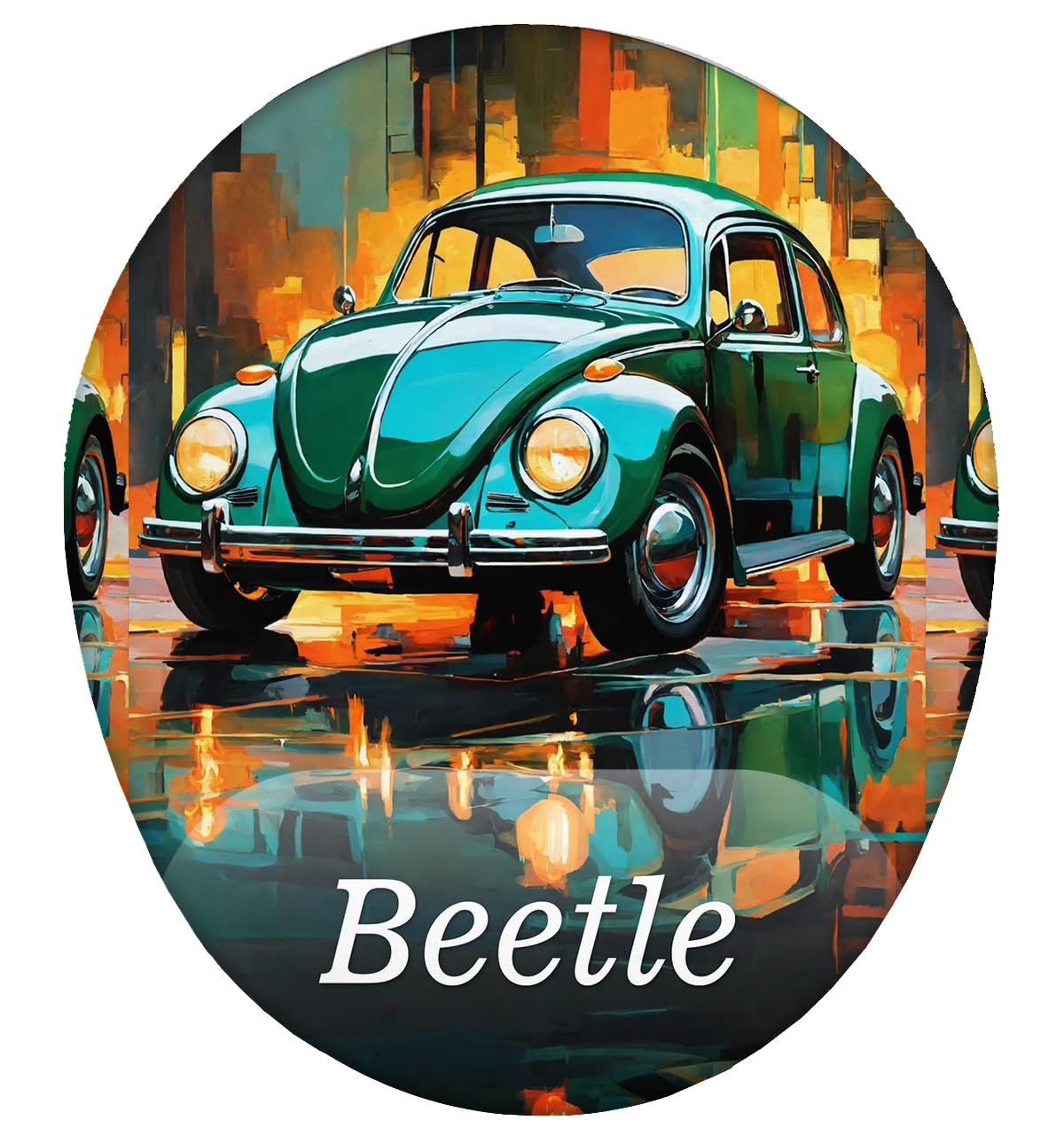 Retro Vosvos Beetle Mouse Pad