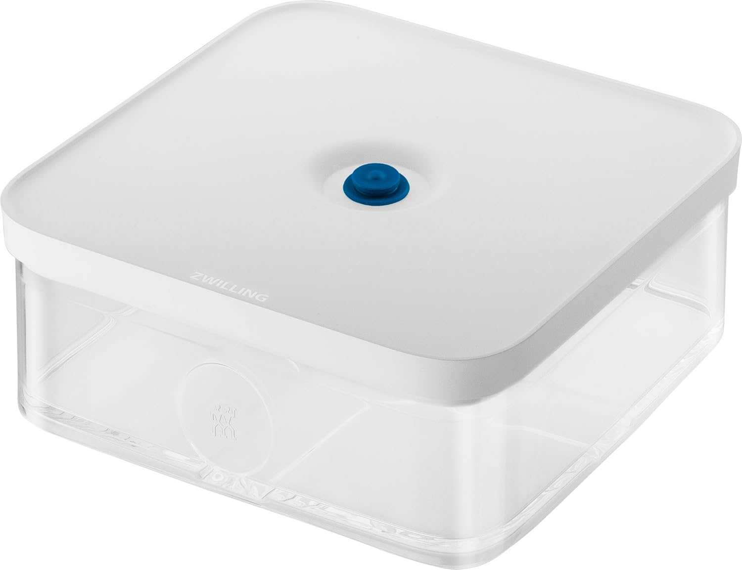 ZWILLING Fresh & Save Cube Vakumlu Saklama Kabı, L, 21 Santimetre, Şeffaf Akdeniz Mavisi