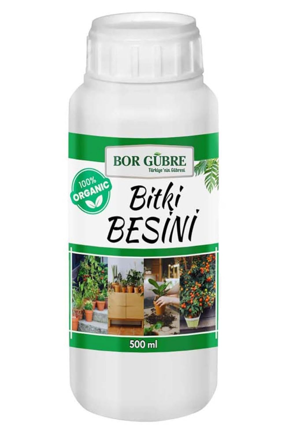 Organik Sıvı Bitki Gübresi 500ML- Yeşil Yapraklı Bitkilere Özel Bitki Besini