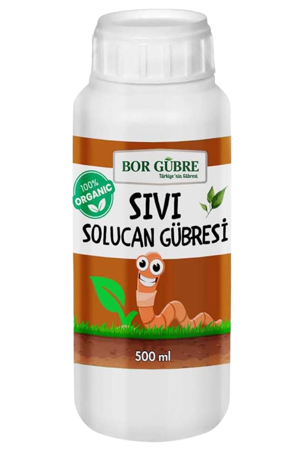 Organik Sıvı Solucan Gübresi-500ml-Bitiyi Geliştirir- Korur-Ürün Sayısını ve Kalitesini Artırır