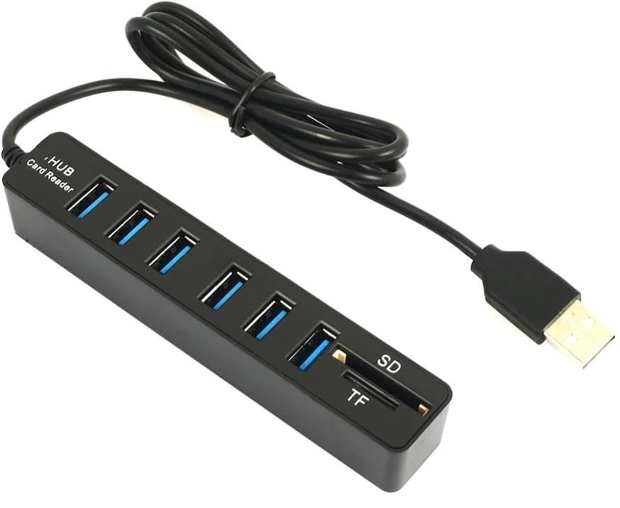 Lunatic 9146 Usb Hub 6 Port MicroSD Tf Sd Kart Okuyucu 1 Metre Usb Çoklayıcı 1 Adet MicrSd (TF) 1 Adet Sd Veri hızı 480Mbps'ye kadar *Dizüstü-Masaüstü Bilgisayar portlarını kolayca çoklar