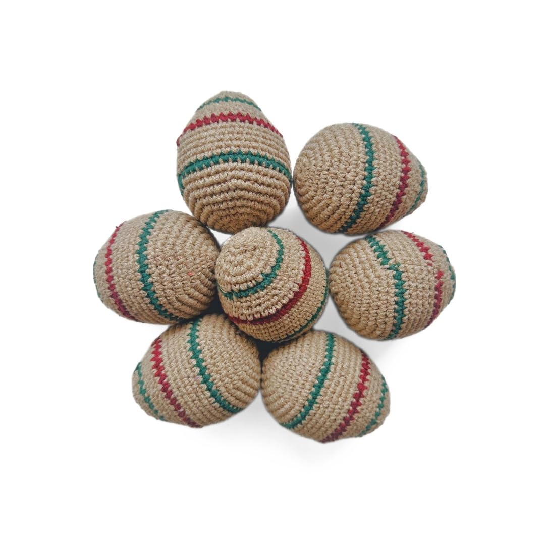 Çıngıraklı Örgü Yumurta Kedi Oyuncağı