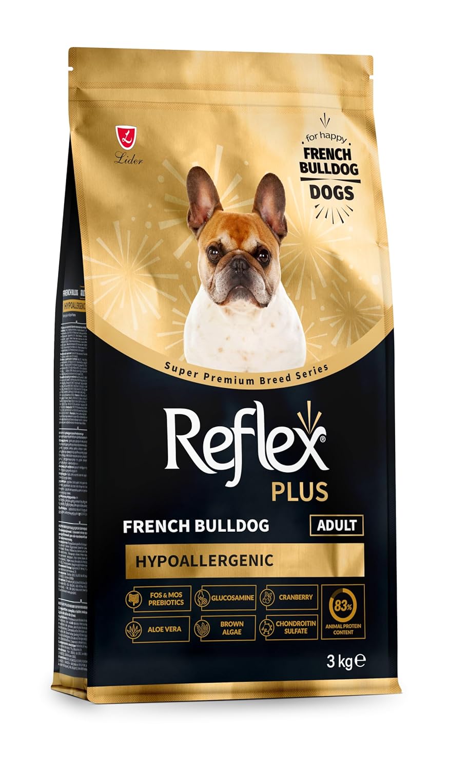 Reflex Plus French Bulldog Yetişkin Köpek Maması 3 Kg