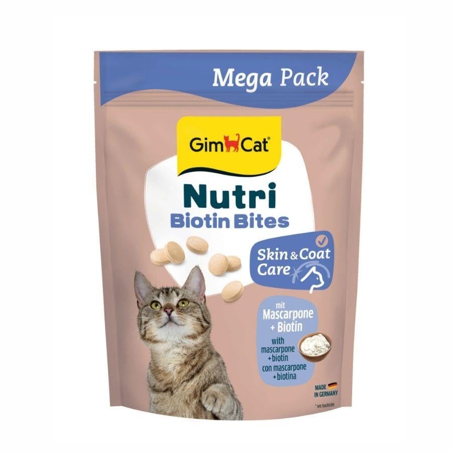 Gimcat Nutri Biyotinli Mascarpone Peynirli Kedi Ödülü 425 gr - Mega Boy - Cilt ve Tüy Bakımı