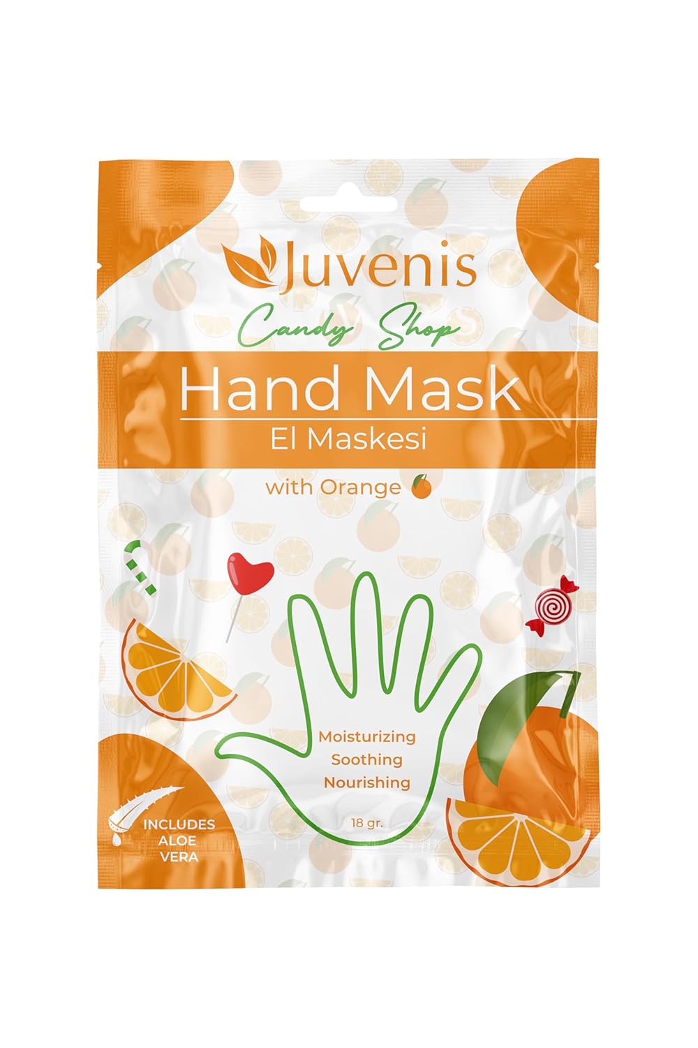 Juvenis Candy Shop Portakallı El Maskesi
