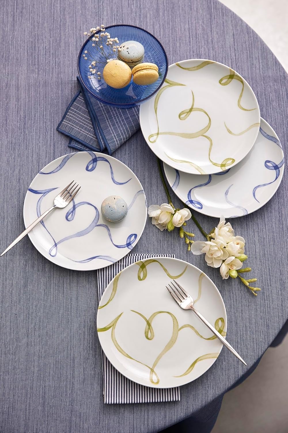 Kütahya Porselen Grazia 4 Parça 21 Cm Pasta Tabağı