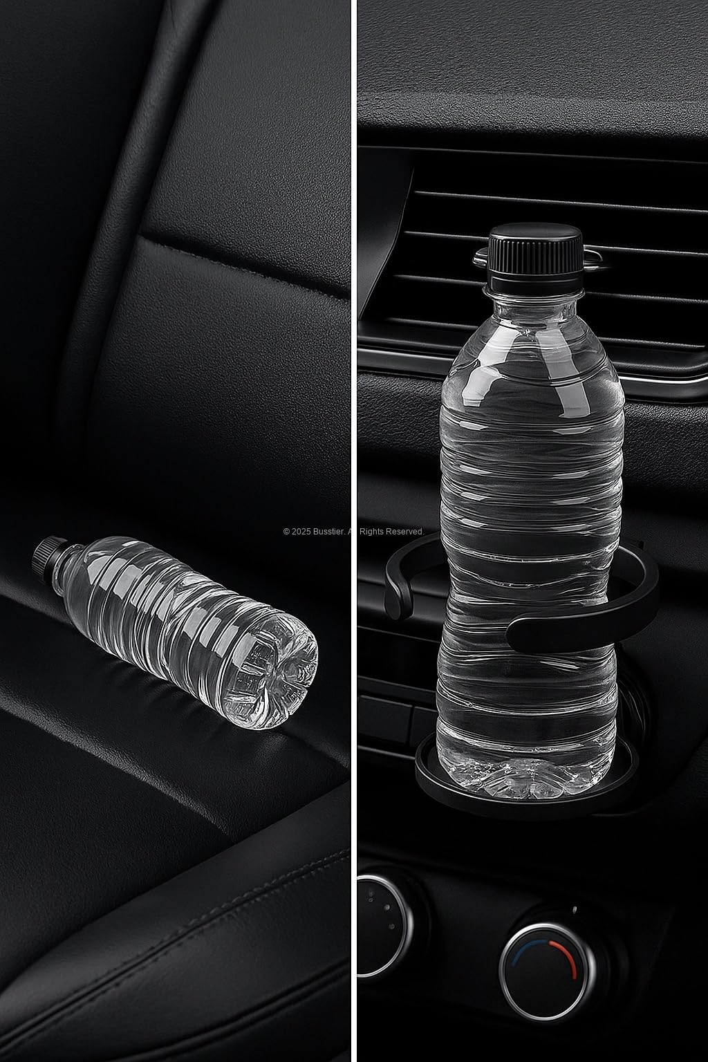 Busstier Katlanabilir, Araba Bardak ve Şişe Tutucu, Havalandırma Izgarasına Takılan, Pratik Montajlı, Evrensel Uyumlu, ABS Plastik Malzeme, Kompakt Tasarım, Araç İçi Kullanım İçin