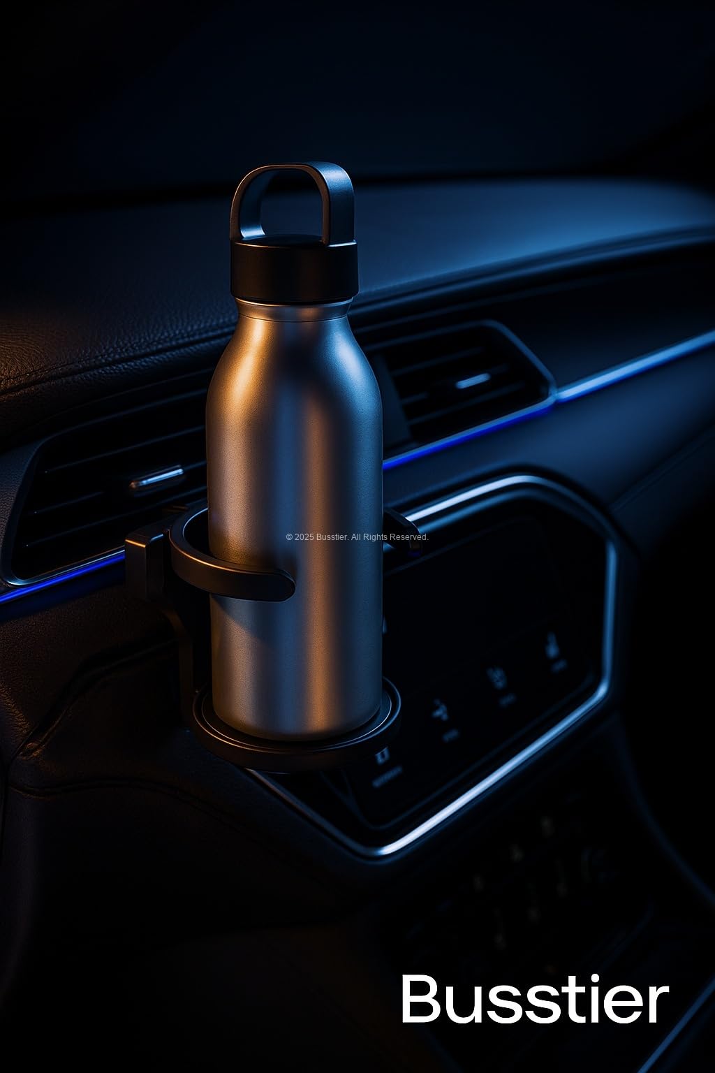 Busstier Katlanabilir, Araba Bardak ve Şişe Tutucu, Havalandırma Izgarasına Takılan, Pratik Montajlı, Evrensel Uyumlu, ABS Plastik Malzeme, Kompakt Tasarım, Araç İçi Kullanım İçin