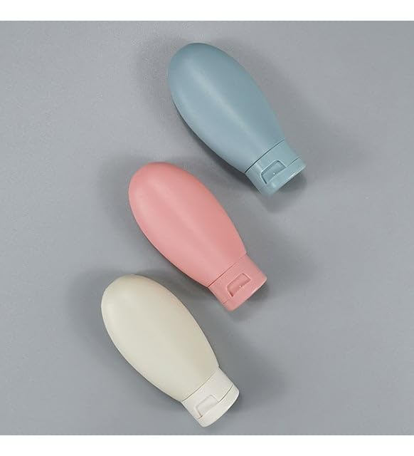 Seyahat Şişesi Krem Şampuan 3 Adet Set, Sızdırmaz Kozmetik Şişesi, Çok Amaçlı Seyahat Tipi Doldurulabilir Krem Losyon Şişe Seti Tatil Kamp Kutusu (BPA İÇERMEZ)