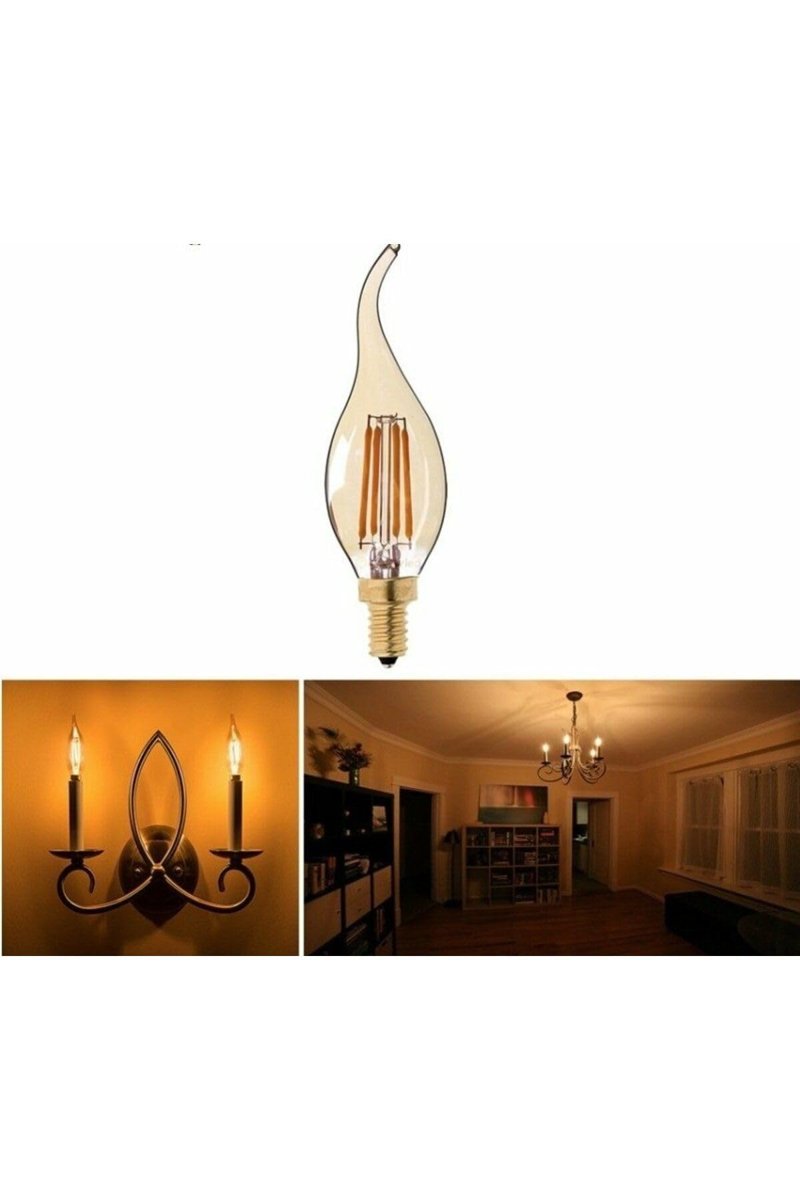 Cata 4W Günışığı Rustik Kıvrık Buji Led Ampul E14,CT-4281A_259