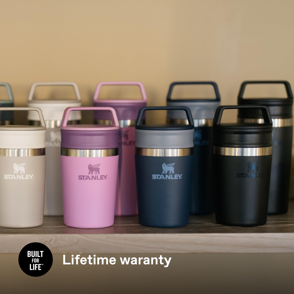 STANLEY Café-to-Go Termos Bardak 0.35 Litre - Siyah 2.0 | Paslanmaz Çelik