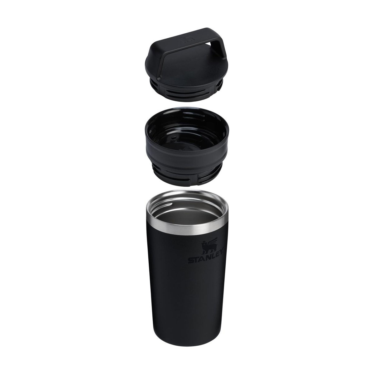 STANLEY Café-to-Go Termos Bardak 0.35 Litre - Siyah 2.0 | Paslanmaz Çelik