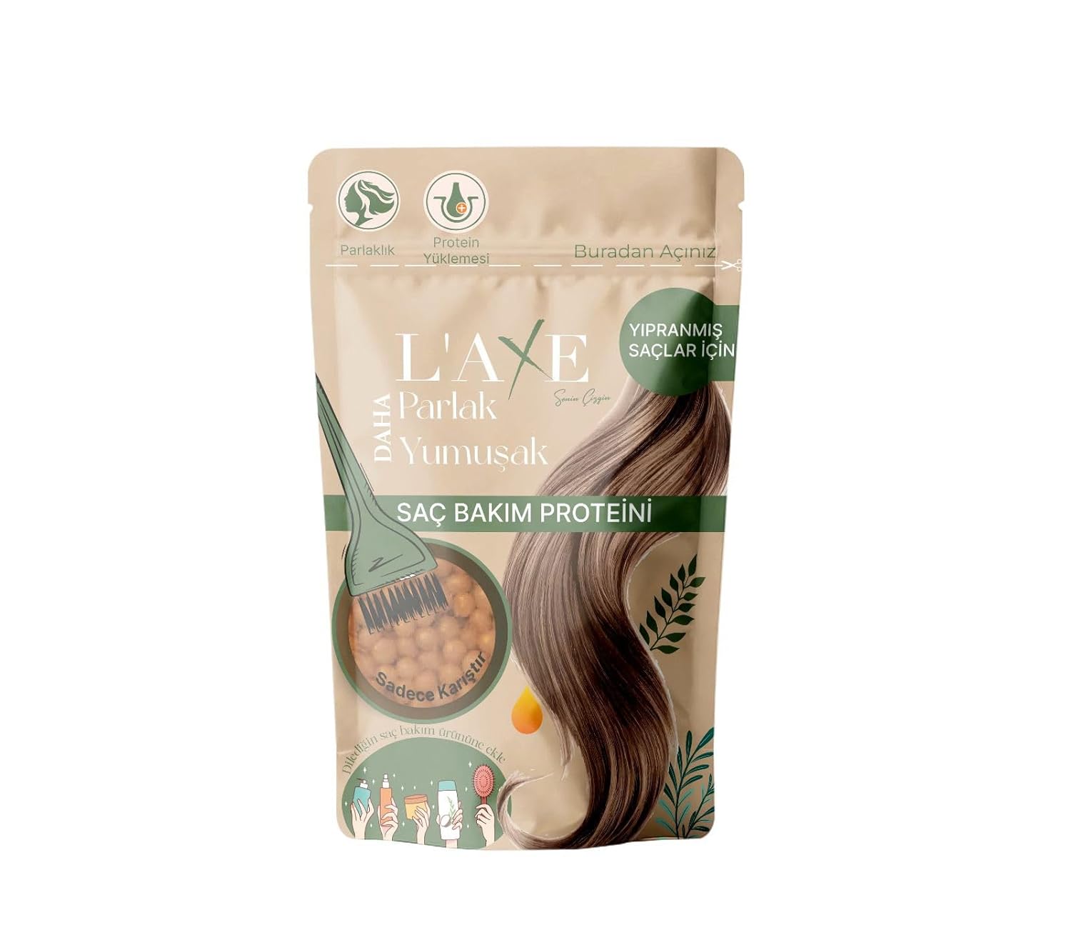 Yıpranmış - Yanmış Saçlara Canlılık Terapisi | Saç Bakım Proteini | 50 Gram