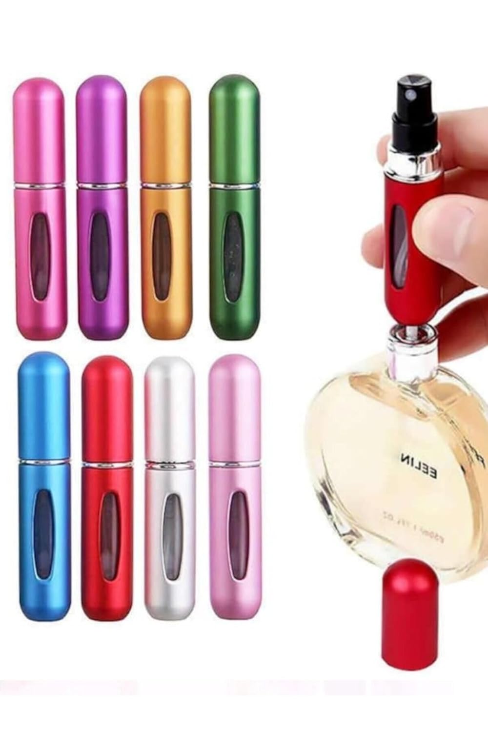 Şık Tasarım Parfüm Doldurulabilin Mini Lüx Şişe Seyehat 5 Ml Cep Parfüm Şişesi Taşınabilir Portatif