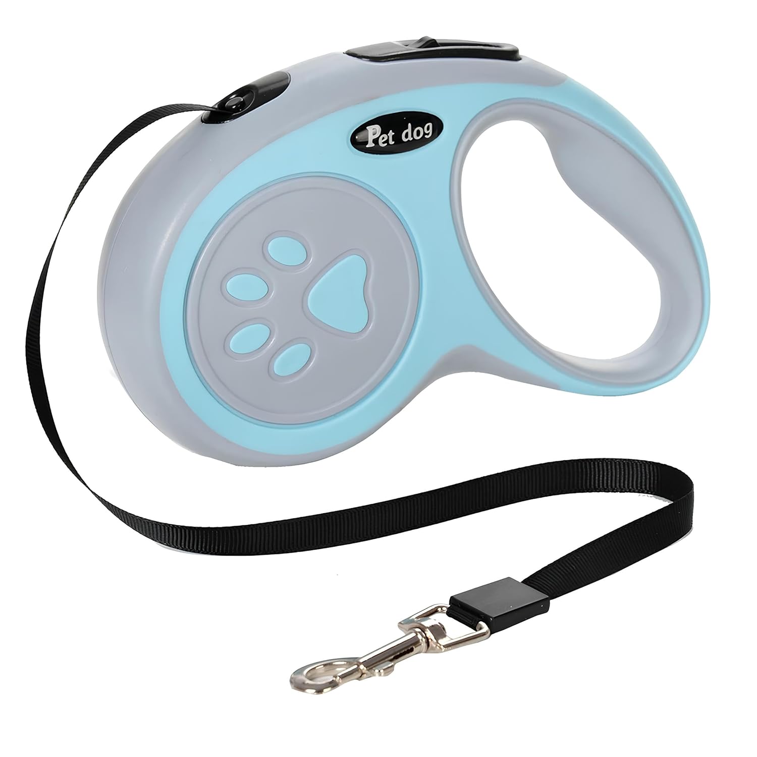 Kanji Mavi 5 Metre Otomatik Geri Çekilebilir Köpek Tasması | Premium Uzayıp Kısalan Makara Sistemli Tasma. Şok Emici Dayanıklı Halat. Ergonomik Kaymaz Sap. Küçük ve Orta Irklar ile Kediler İçin