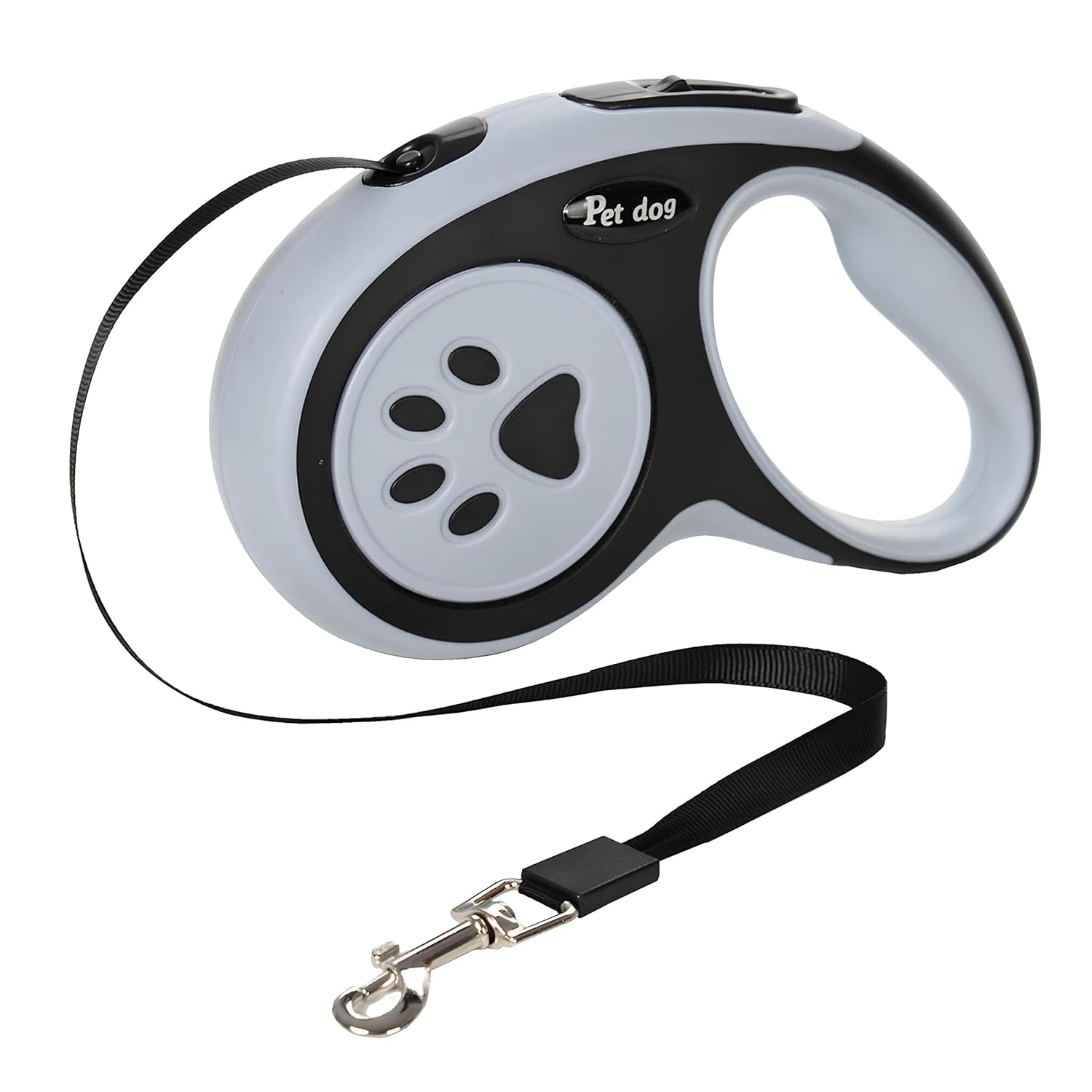 Kanji Siyah 5 Metre Otomatik Geri Çekilebilir Köpek Tasması | Premium Uzayıp Kısalan Makara Sistemli Tasma. Şok Emici Dayanıklı Halat. Ergonomik Kaymaz Sap. Küçük ve Orta Irklar ile Kediler İçin