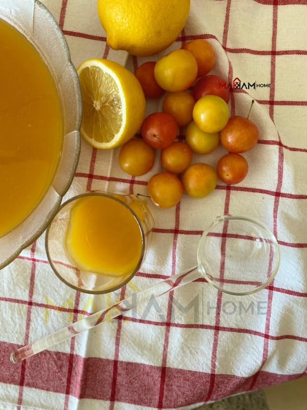 Makkam Home | Şeffaf Cam Servis Kepçesi: Uzun Saplı, Çorba Kaşığı, Şeffaf Kepçe, Kahve, Çay, Dondurma, Kek için Tatlı, Sos Araçları, Ağızlı Cam Kaşık, Kokteyl Karıştırma Sos servisi