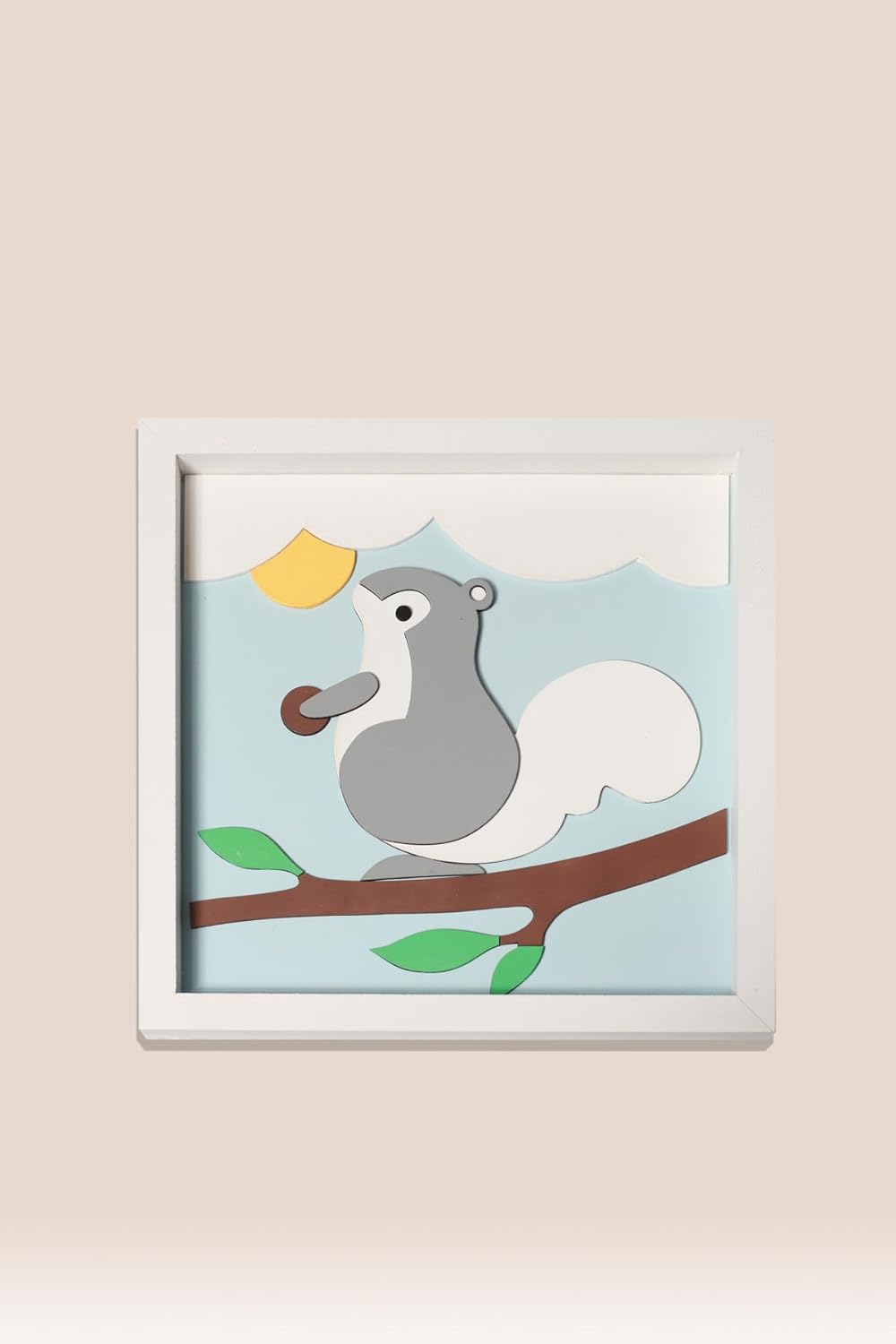 Sincap Temalı Katmanlı Mdf - Çocuk ve Bebek Odası Duvar Tablosu 33x33x2.5 Cm