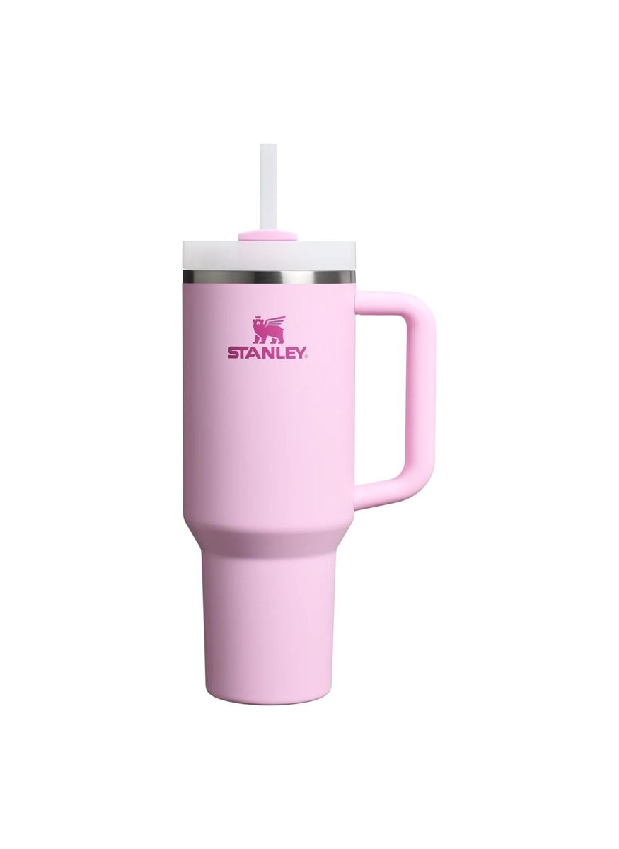 Stanley Quencher Pipetli Termos Bardak, Kiraz Çiçeği (Cherry Blossom), 1.18 Litre