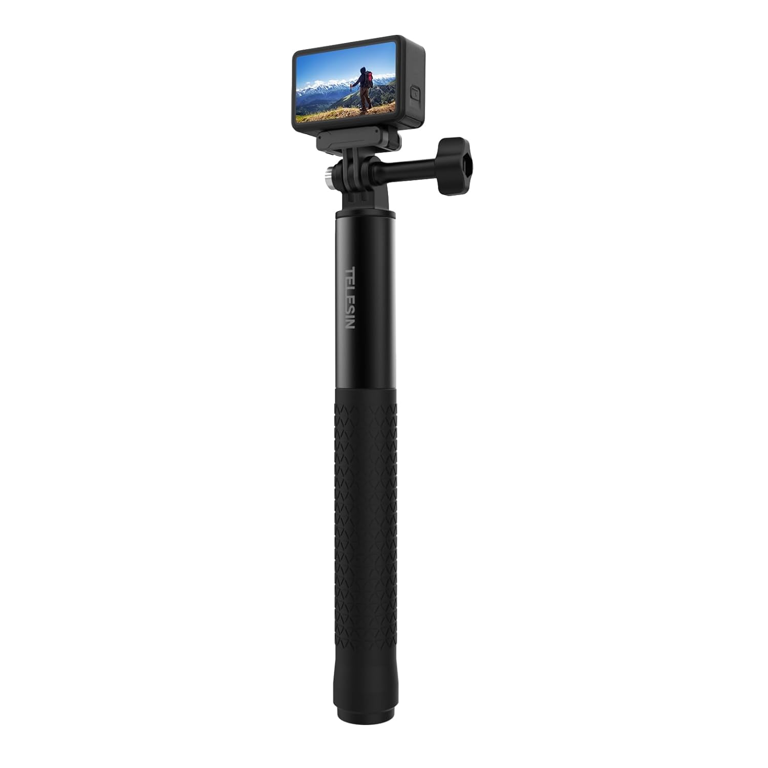 TELESIN 150cm Selfie Stick (Aluminium Alloy) - GoPro Hero13/12/11/10/9, Insta360 X5, X4, X3, Osmo Action 3/4/5 Pro Uyumlu Selfi Çubuğu