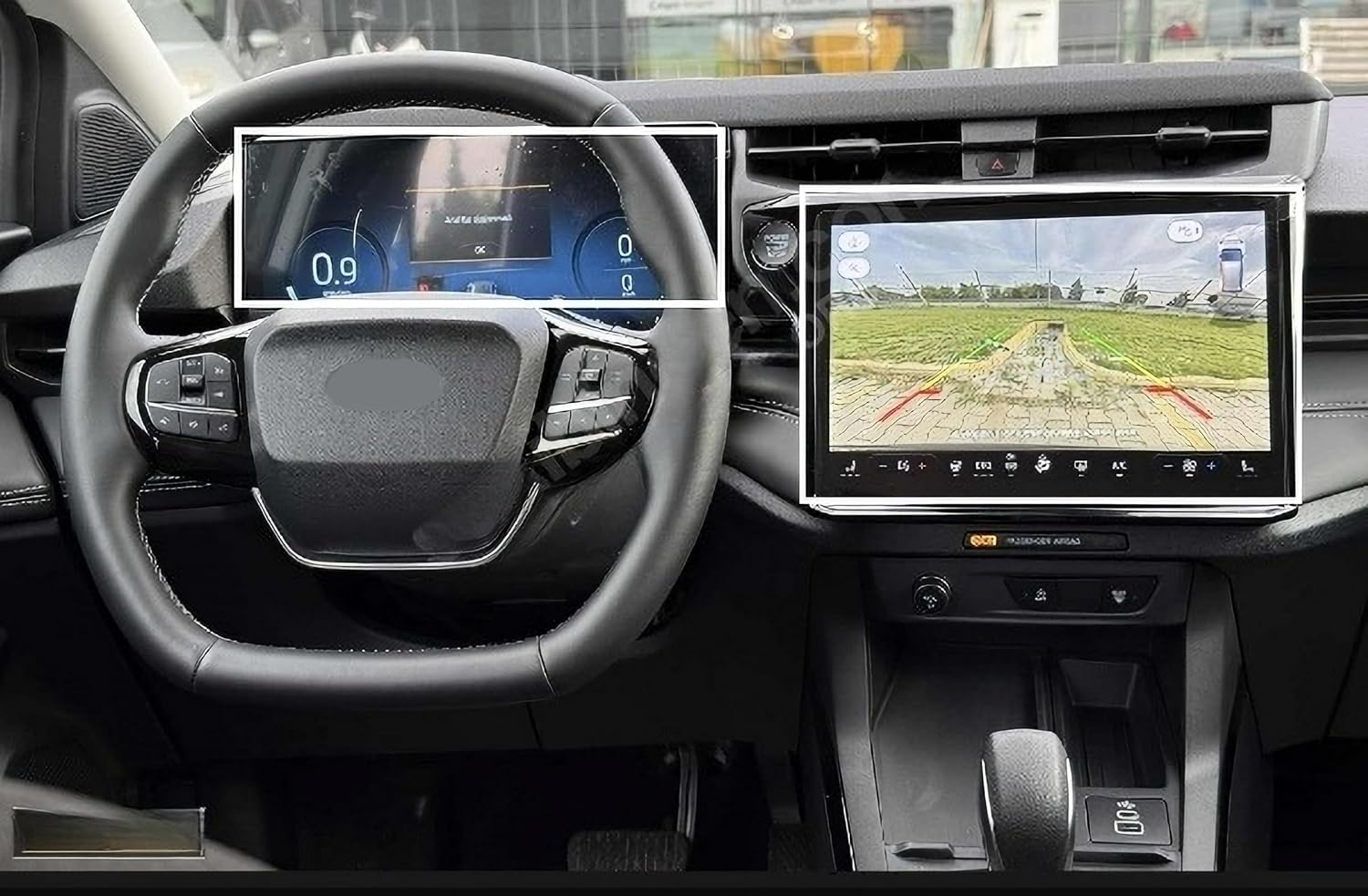 Ford Puma ile Uyumlu 2025 Model Multimedya ve Gösterge Panel 9H Nano Ekran Koruyucu 2li Set