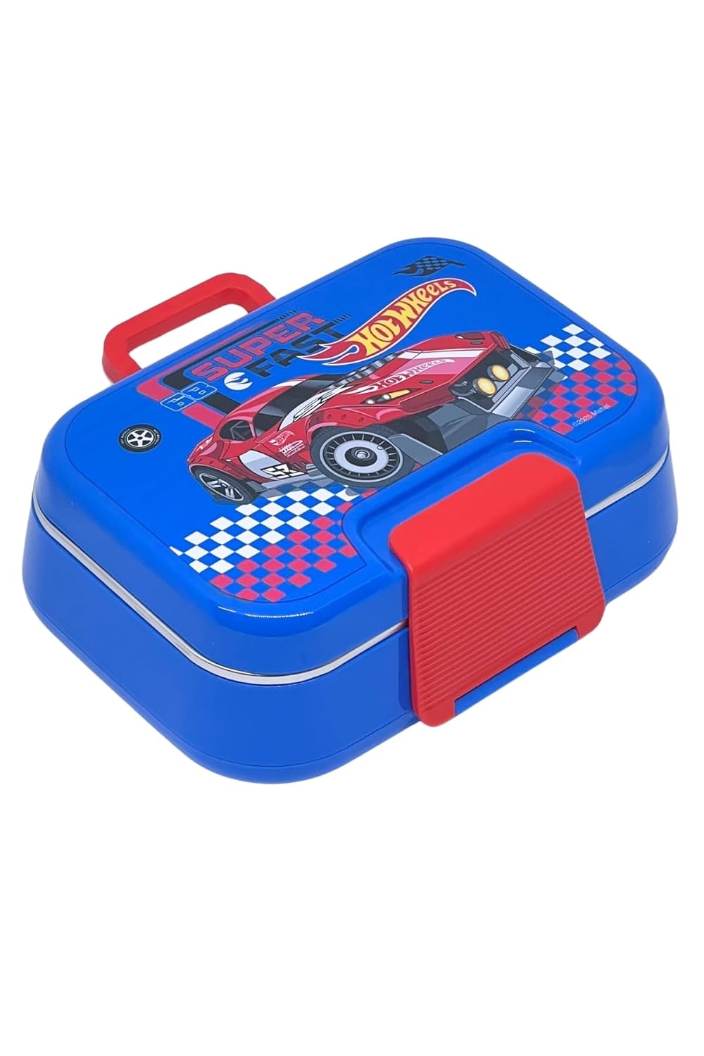 Wiggle Bento 1030ml Lunchbox HotWheels Lisanslı Tek Katlı 2 Bölmeli Paslanmaz Çelik Sefer Tası Yemek Kutu
