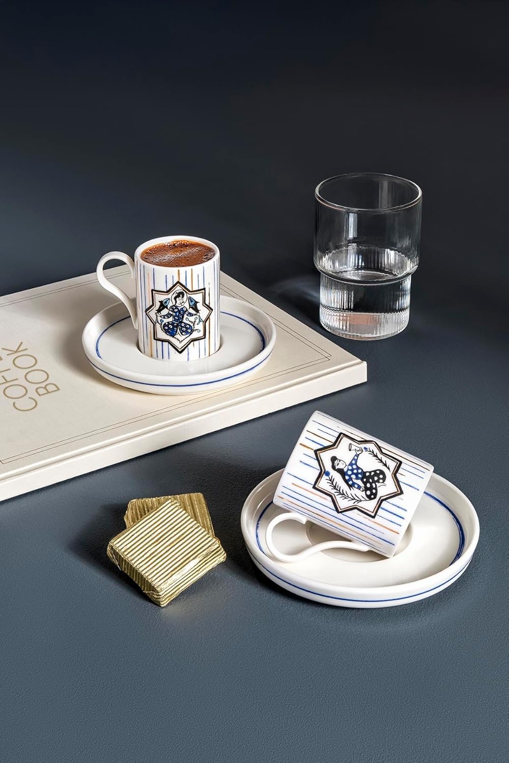 Kütahya Porselen Bone Desire 4 Parça 2 Kişilik Kahve Takımı 12739