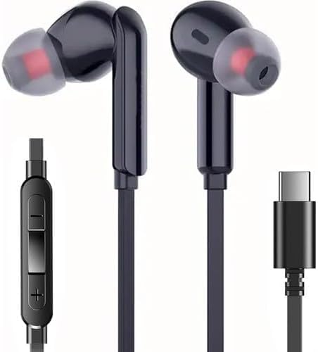 Type-C Kulaklık – iPhone 15/16 Serisi, Android ile Uyumlu | Tak Çalıştır | Bluetooth Gerektirmez | AAA Ses Kalitesi | Mikrofonlu Kulak İçi Kulaklık | EVINTO