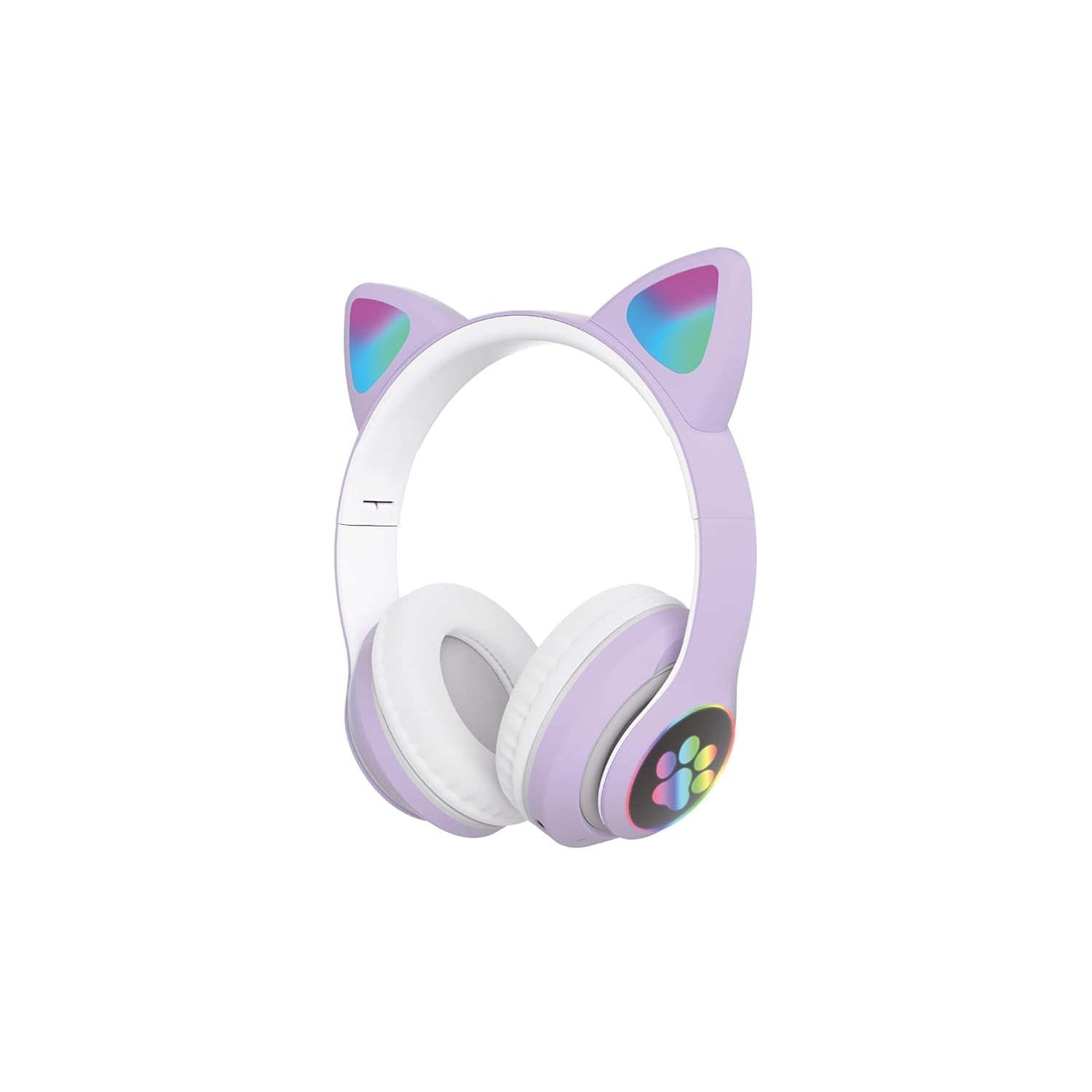 Sunix Wireless 5.0 Stereo Kedi Kulak Üstü Bluetooth Kulaklık Mor