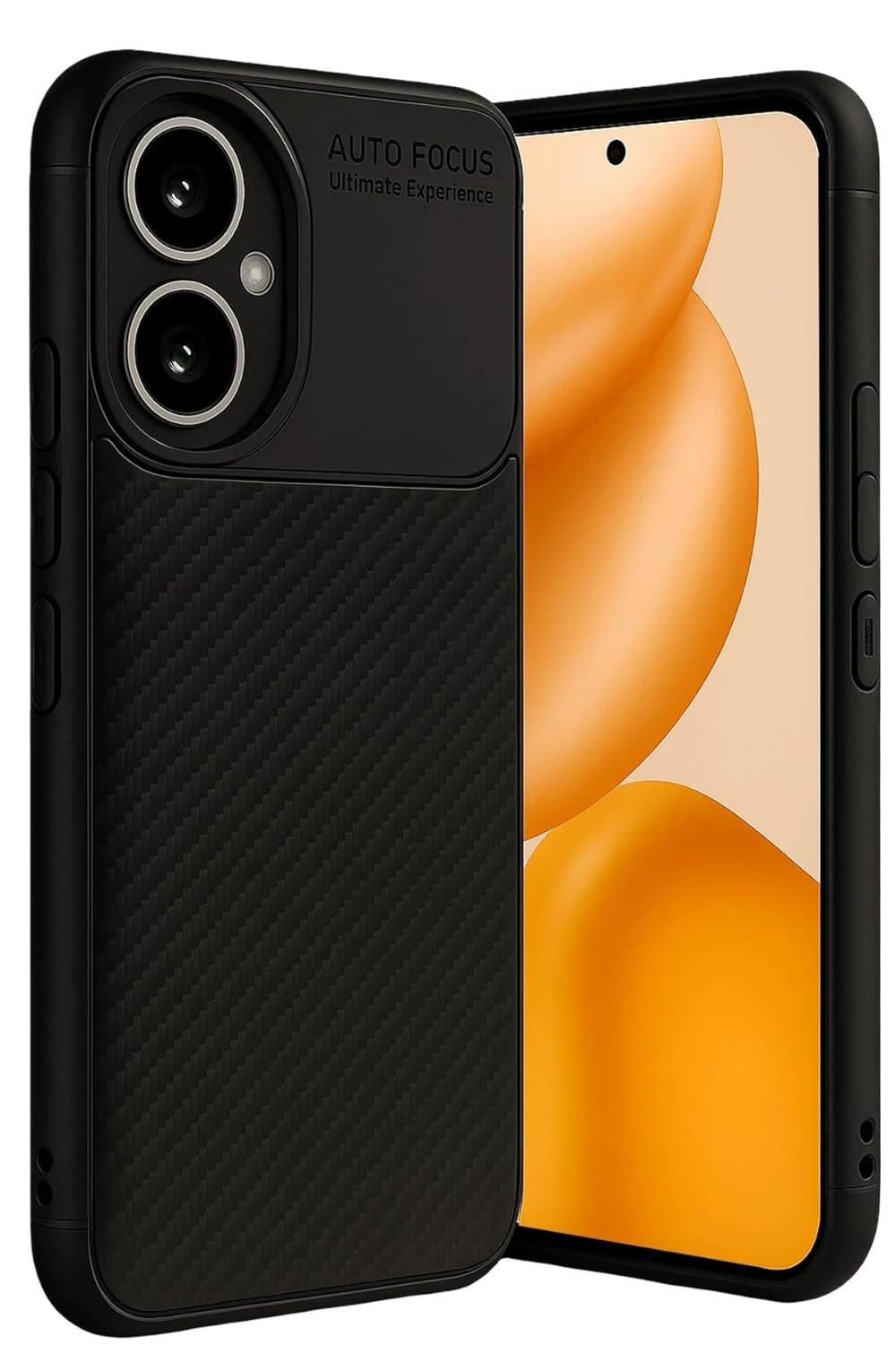 Coverzone Honor 400 ile Uyumlu Silikon Kılıf TPU Negro Silikon Ultra Slim Fit Kılıf İle Uyumlu Karbon Delux kılıf