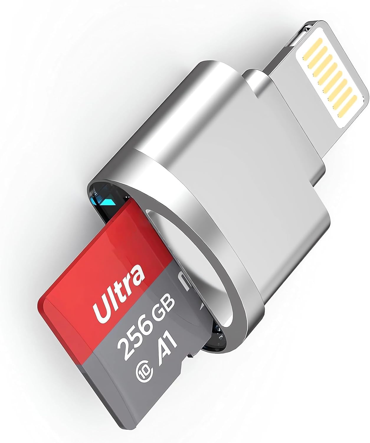Micro SD Kart Okuyucu – USB C & USB Dönüştürücülü OTG Kart Okuyucu, Type-C TF Hafıza Kartı Okuyucu, Macbook, Samsung, Laptop, Android Uyumlu Metal Mini Kart Okuyucu | EVINTO