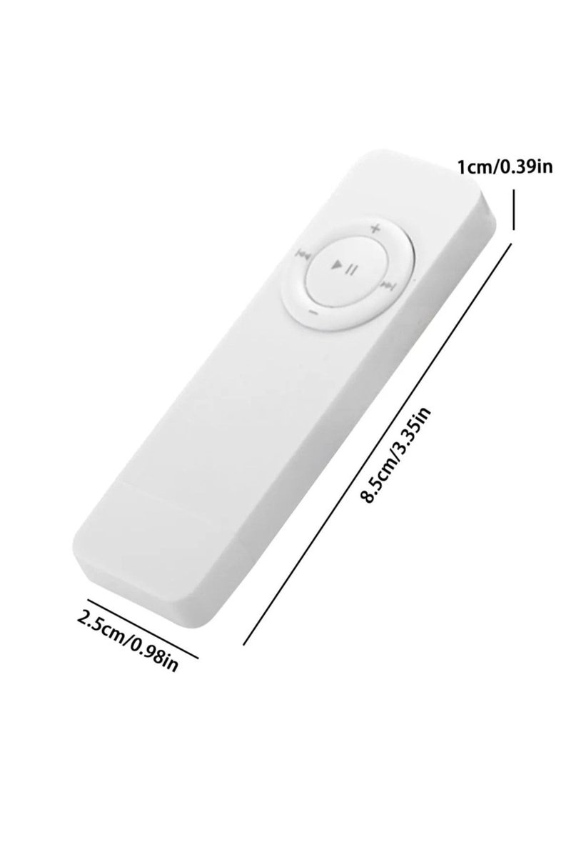 Tastech Bluetooth Lu Mp3 Player Dahili Hoparlör Kablolu Ve Kablosuz Kulaklık Ile Kullanabilme-Mini Mp3 Çalar Siyah