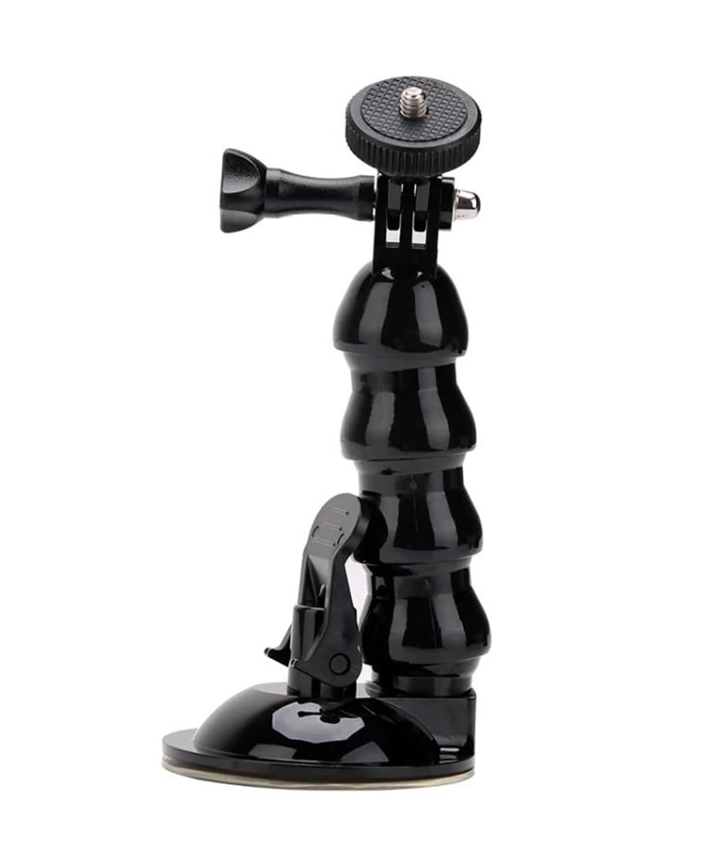 Ayex AX-231 Vantuzlu Araç İçi Esnek Kamera Tutucu – GoPro, DJI Osmo Action, Insta360 ile Uyumlu, 1/4 Vida Bağlantılı,