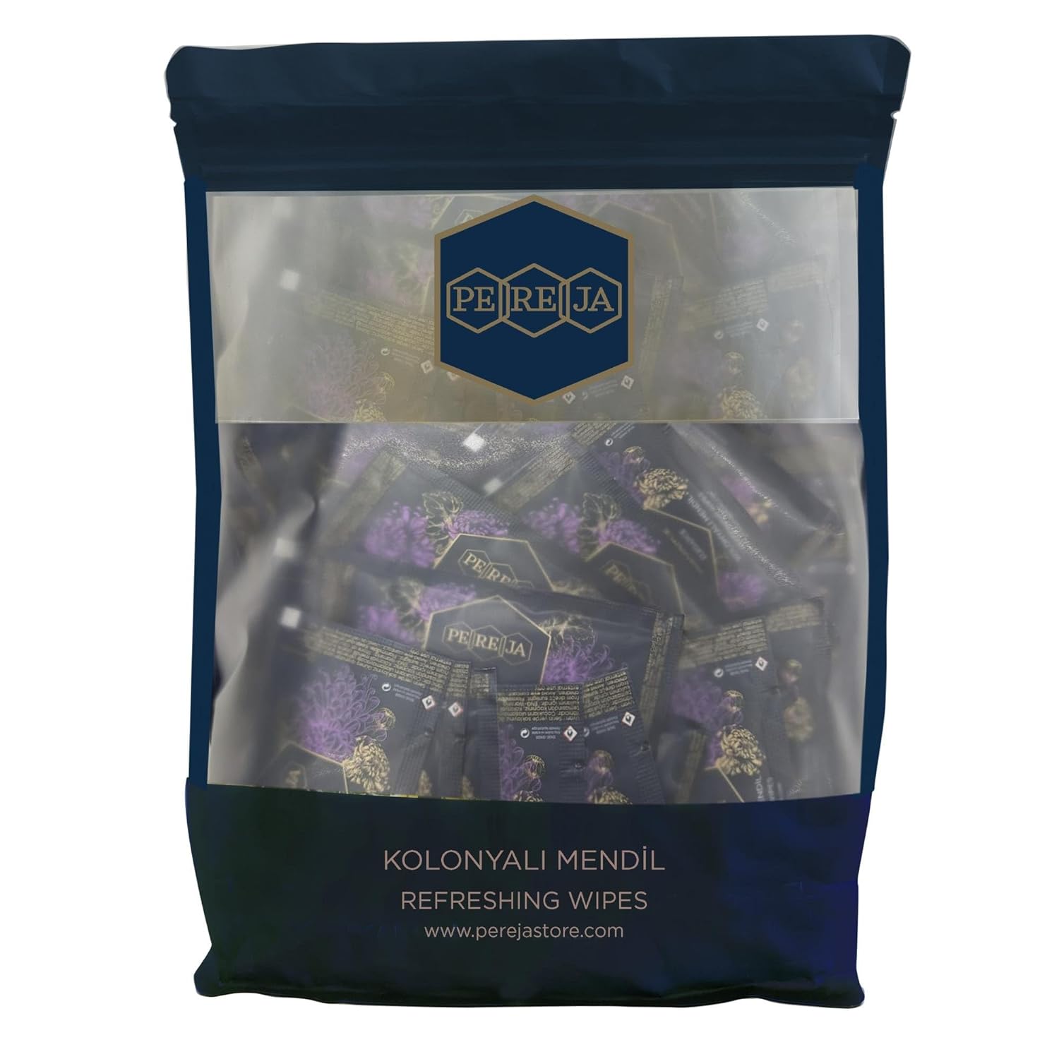 Pereja Kolonyalı Mendil 5x10 Doypack Elegance x 50