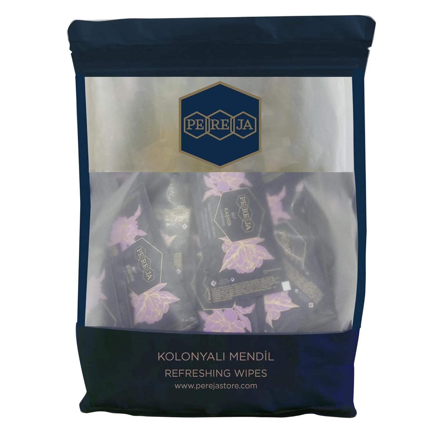 Pereja Kolonyalı Mendil 7x12 Doypack Kaşmir x 150