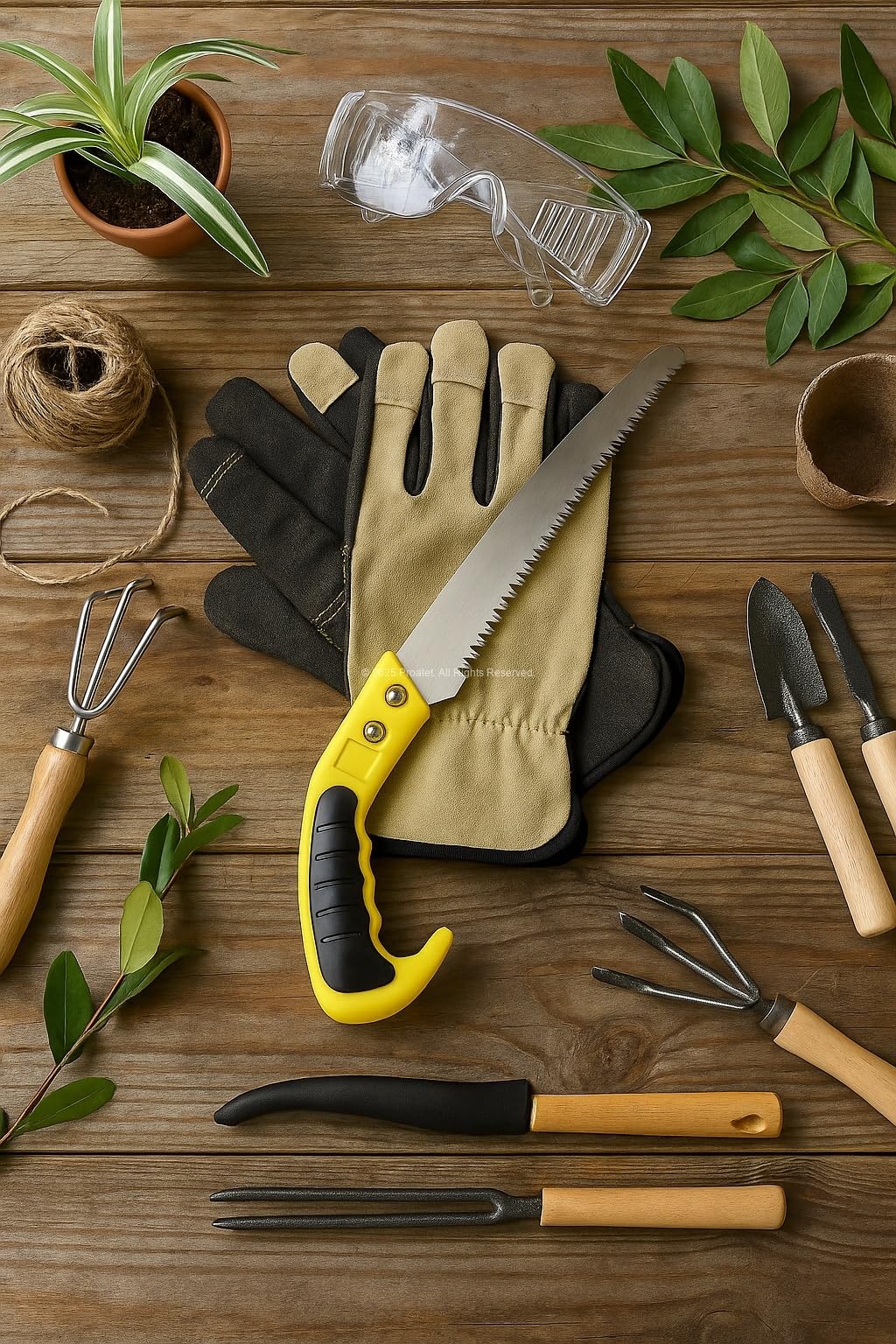 Busstier Budama Testeresi, 30 cm Paslanmaz Çelik Dişli Bıçak, 17 cm Ergonomik Saplı, Ağaç Dalları ve Bahçe Budama İşleri İçin El Testeresi, Hafif ve Dayanıklı Yapı